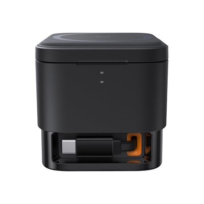 baseus-magpro-2in1-magnetic-wireless-charger-25w Black