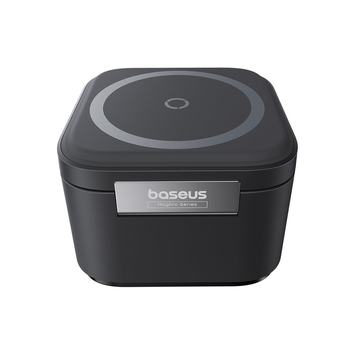 baseus-magpro-2in1-magnetic-wireless-charger-25w Black