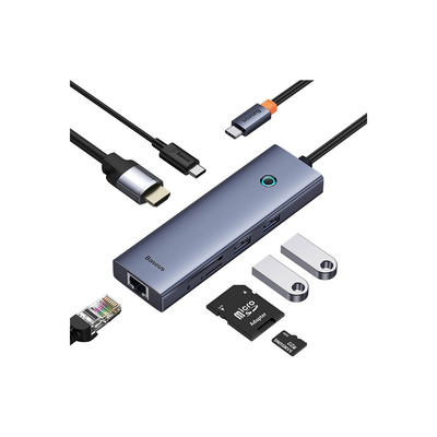 baseus-flite-7-port-hub-docking-station Space Grey