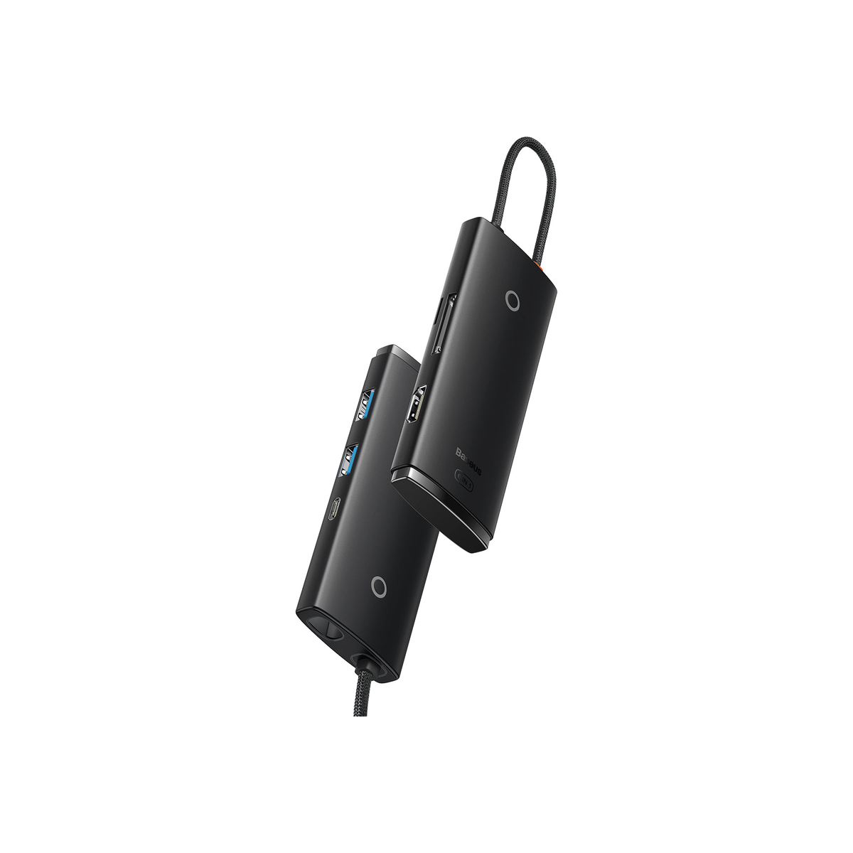 baseus-flite-6-port-hub-docking-station Black
