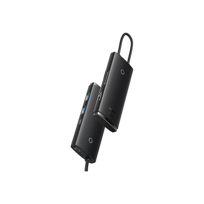 baseus-flite-6-port-hub-docking-station Black