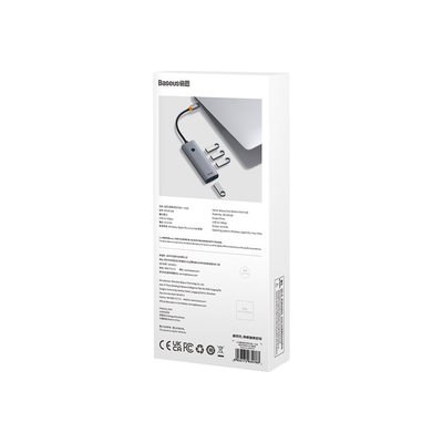 baseus-flite-4-port-hub Space Grey