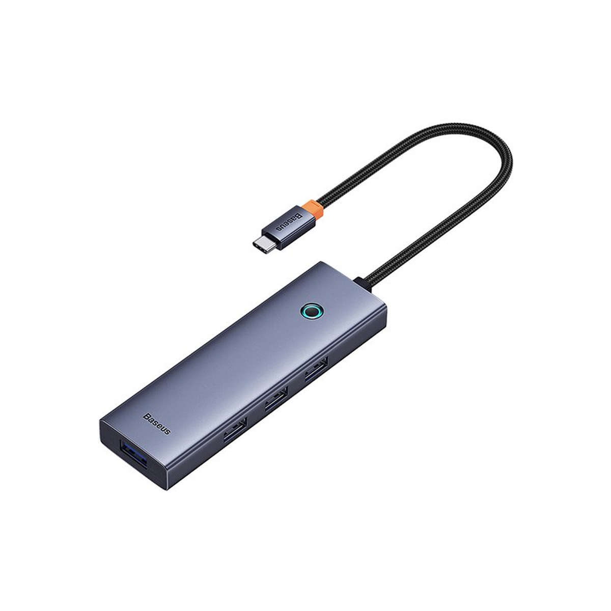 baseus-flite-4-port-hub Space Grey