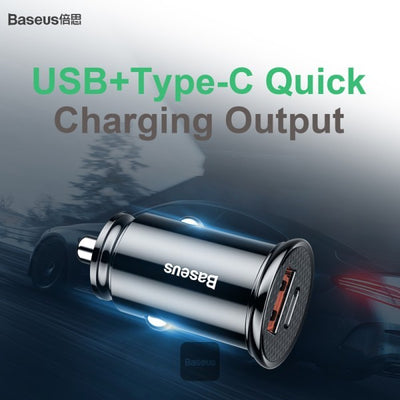 baseus-circular-30w-pps-car-charger Black