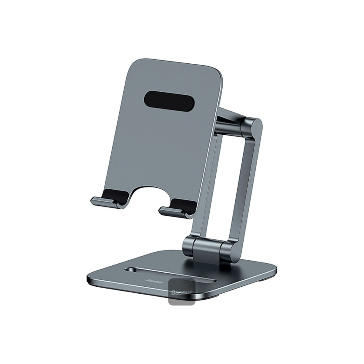 baseus-biaxial-foldable-metal-stand-phone Space Grey