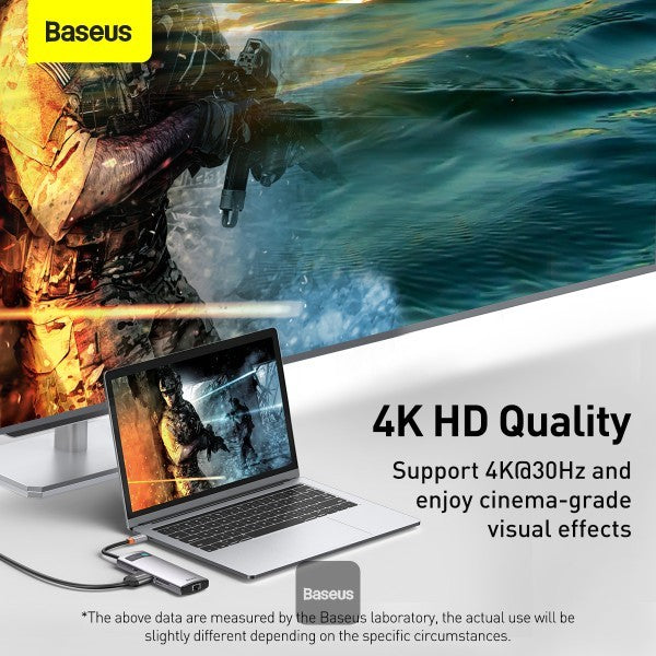 baseus-metal-gleam-8in1-usb-c-hub Space Grey