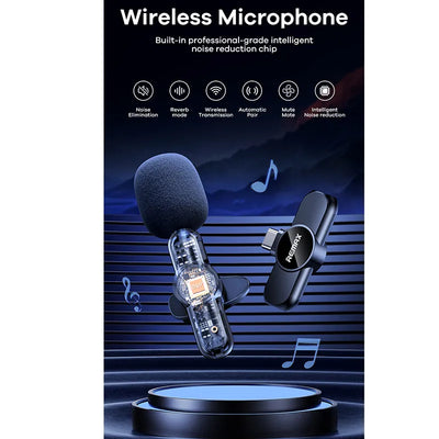 Remax K10 Ryusic Series One to Two Live Stream Wireless Microphone
