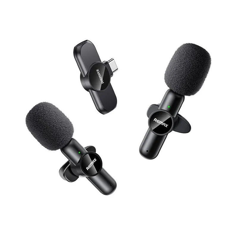 Remax K10 Ryusic Series One to Two Live Stream Wireless Microphone