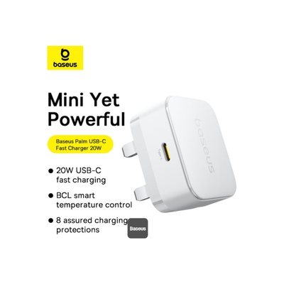 baseus-palm-1c-20w-adapter White
