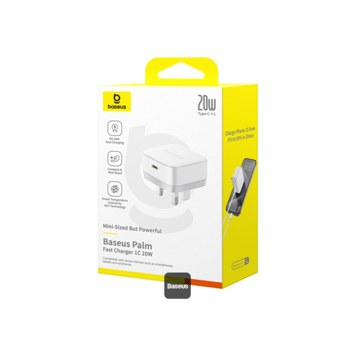 baseus-palm-1c-20w-adapter White
