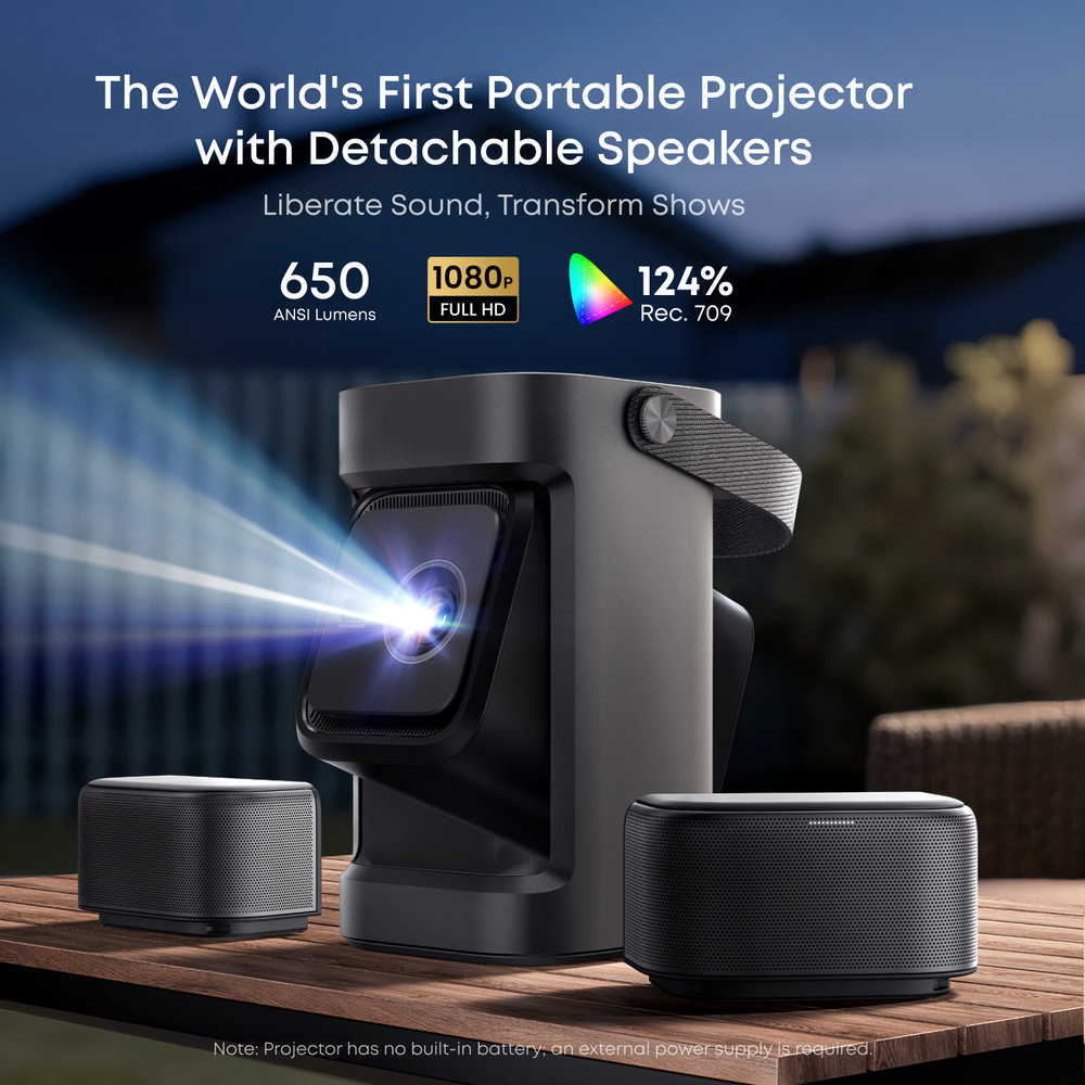 soundcore Nebula P1 | World's First Portable Projector with Detachable Speakers