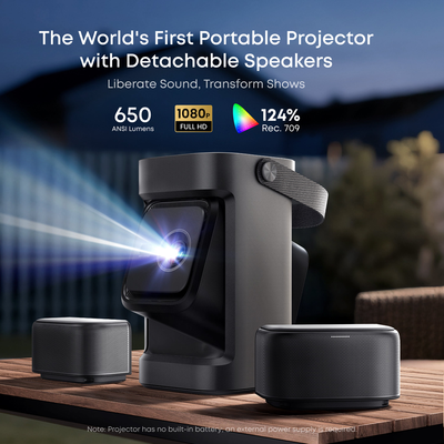 soundcore Nebula P1 | World's First Portable Projector with Detachable Speakers