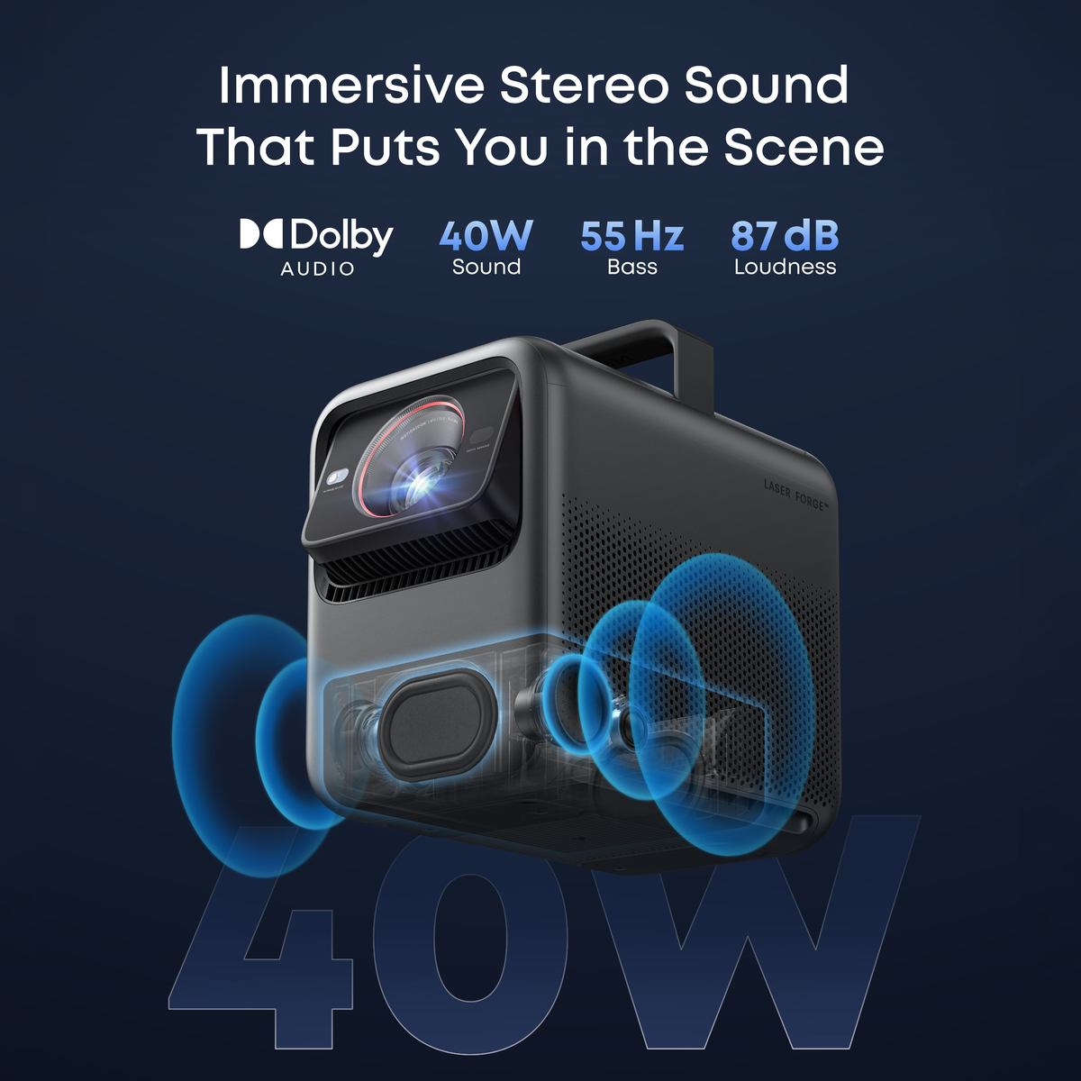 soundcore Nebula X1S 4K Triple-Laser Projector features