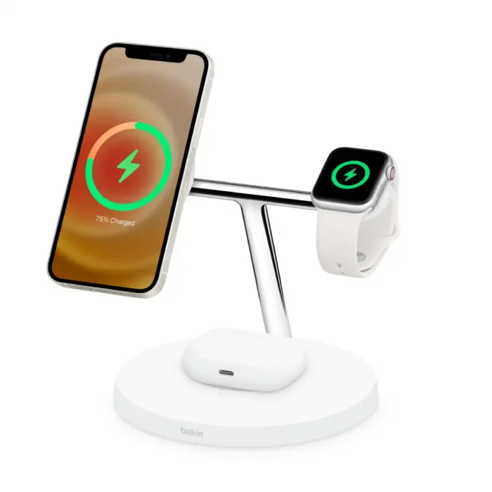 Belkin-BOOST↑CHARGE-PRO-3-in-1-Wireless-Charger-with-MagSafe---White-Price-in-Apple-Asia-7 Belkin BOOST↑CHARGE PRO 3-in-1 Wireless Charging Stand with MagSafe - Image 8