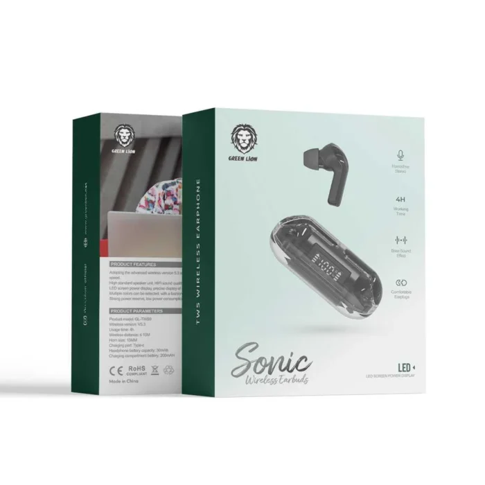 Green Lion Sonic Wireless Earbuds - Image 2