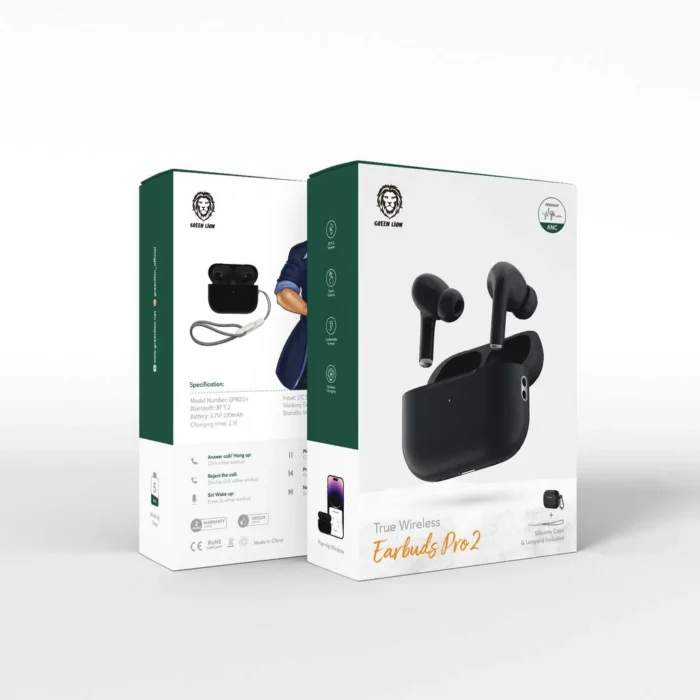 True Wireless Earbuds Pro 2 (2) Green Lion True Wireless Earbuds Pro 2 - Image 3