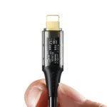 Mcdodo Amber Series Type-C to Lightning 36W Transparent Data Cable 1.2m - Image 2