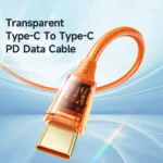 Mcdodo Amber Series Type-C to Type-C PD 100W Transparent Data Cable 1.2m - Image 2