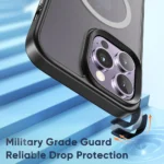 Mcdodo Magnetic Protective iPhone 14 Series Magsafe Phone Case Black - Image 7