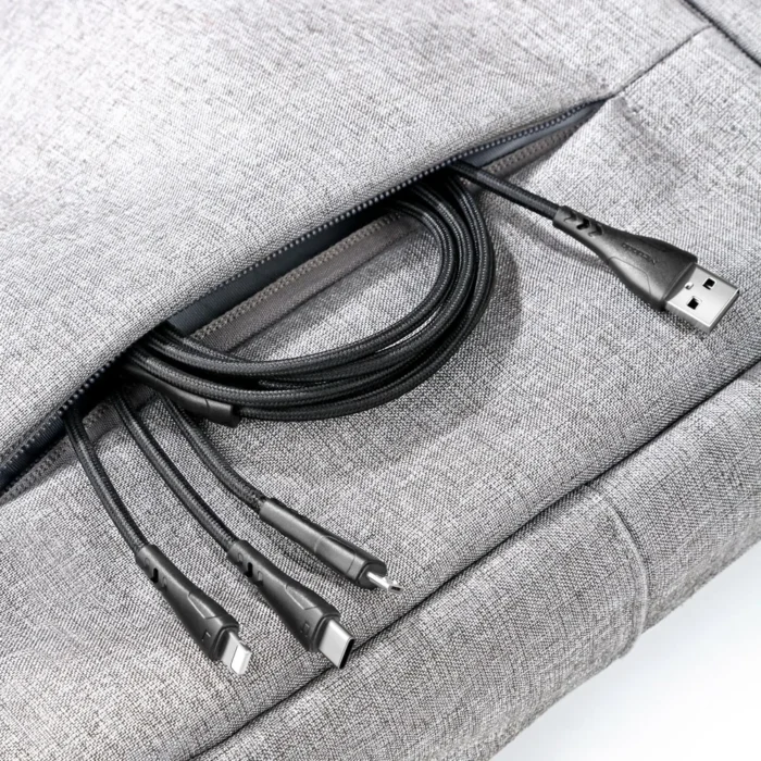 Mamba-Series-3-in-1-LightningMicro-USBType-c-Cable-1.2m-10 Mcdodo Mamba Series 3 in 1 Lightning+Micro USB+Type-c Cable 1.2m - Image 4