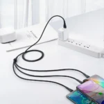 Mcdodo Mamba Series 3 in 1 Lightning+Micro USB+Type-c Cable 1.2m - Image 7