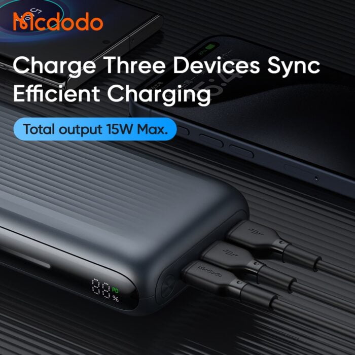 Mcdodo 20000mAh 65W Light Interaction Digital Display Power Bank 5 Mcdodo 20000mAh 65W Light Interaction Digital Display Power Bank - Image 7