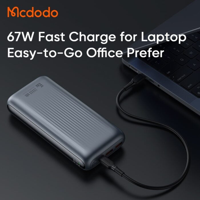 Mcdodo 20000mAh 65W Light Interaction Digital Display Power Bank 7 Mcdodo 20000mAh 65W Light Interaction Digital Display Power Bank - Image 5