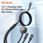 Mcdodo Type – C to L+C+Wireless Charger 100W Wireless Charging Cable For Apple Watch - Image 2