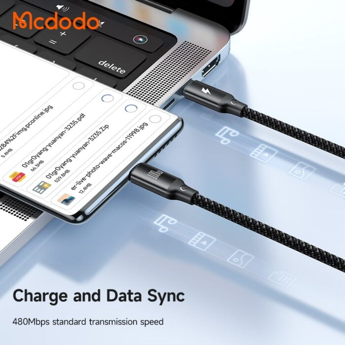 Mcdodo Type - C to L+C+Wireless Charger 100W Wireless Charging Cable For Apple Watch 5 Mcdodo Type – C to L+C+Wireless Charger 100W Wireless Charging Cable For Apple Watch - Image 4