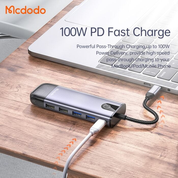 Mcdodo USB C Hub Adapter 10 in 1 Type C Hub4 Mcdodo USB C Hub Adapter 10 in 1 Type C Hub - Image 6