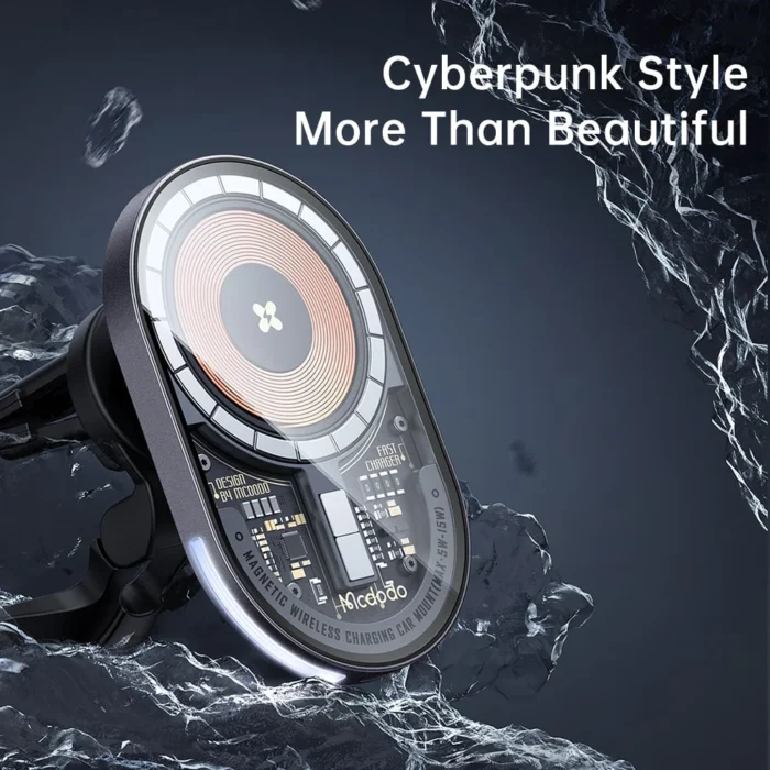 Mcdodo Prism Series Magnetic Wireless Charger Car Mount - Image 6