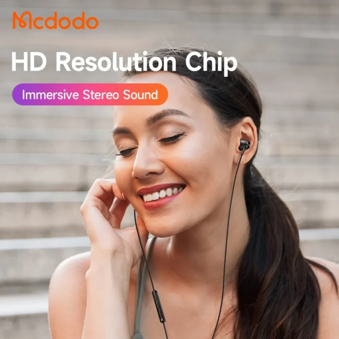 Stereo-Earphone-for-Lightning-5 Mcdodo Stereo Earphone for Lightning - Image 5