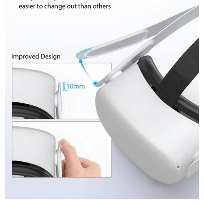 2 BLUPEBBLE ELITE ADJUSTABLE HEAD STRAP ( BP-VREAHSTRAP-WH ) - Image 2