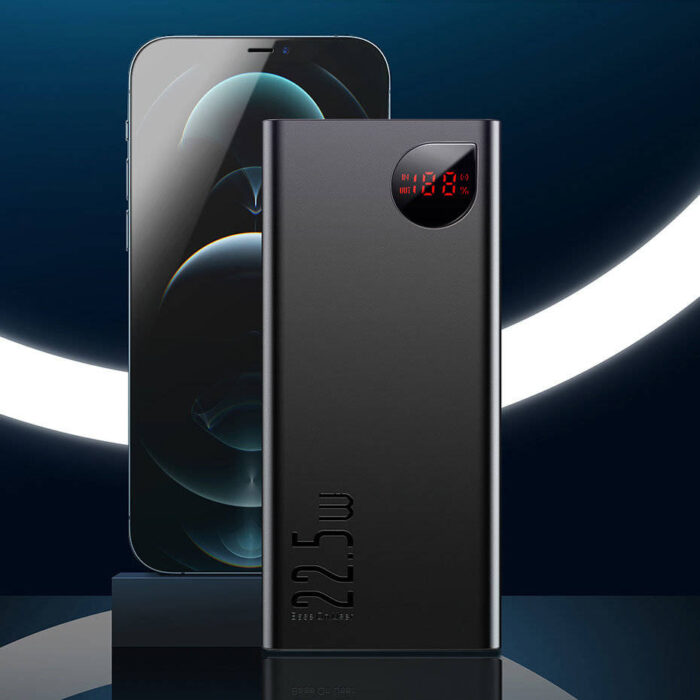 PPAD000001-03 Baseus 10000mAh 22.5W Adaman Metal Digital Display Quick Charge Power Bank - Image 5
