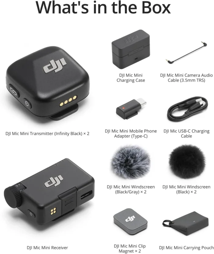 dji_mini_4 DJI Mic Mini (2 TX + 1 RX + Charging Case) - Image 4